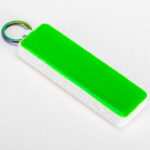 Fluoro Green Floating Keyring